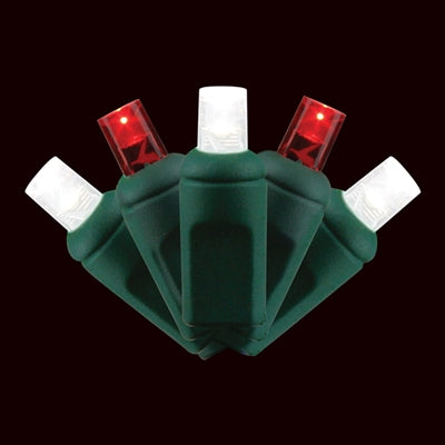 Holiday Lights - 5mm 50L - Red & White (Balled)